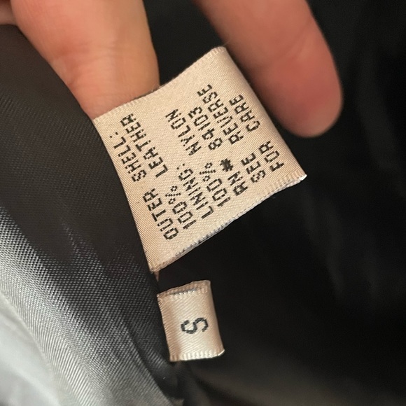 Vintage Genuine Black Leather Coat with Shoulder Pads Paisley - Size Small - Picture 3 of 5